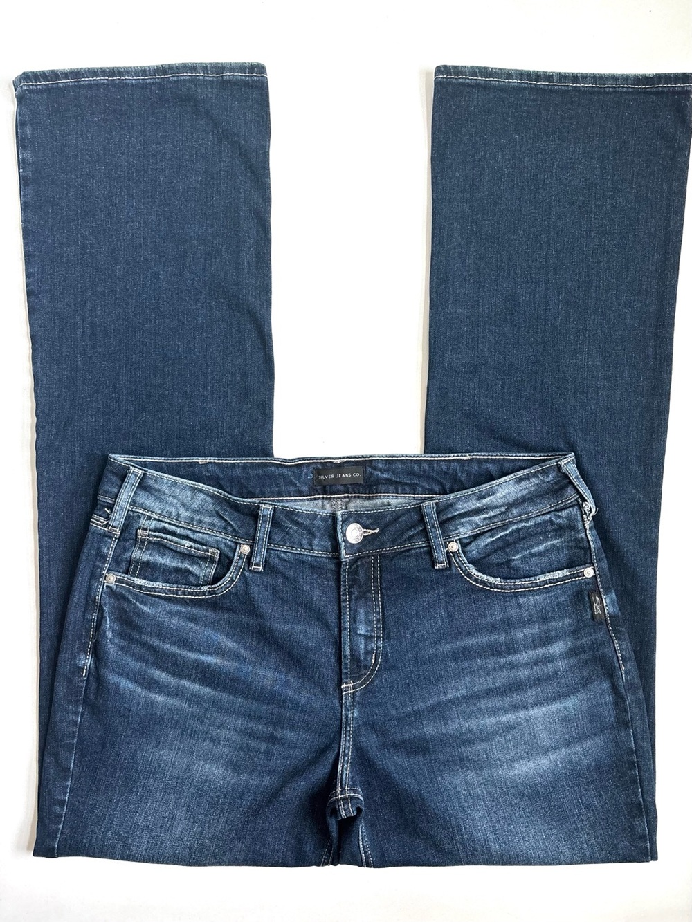 SILVER JEANS SUKI BOOTCUT BLUE DENIM JEANS Size 33